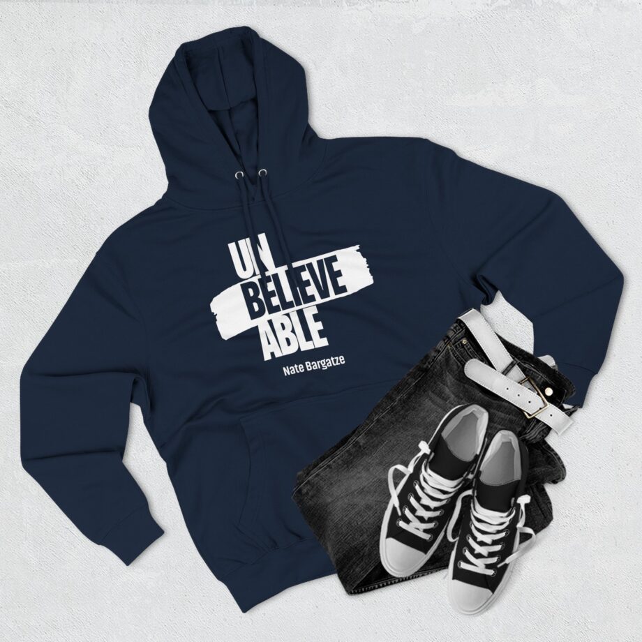 Nate Bargatze - Unbelievable Three-Panel Fleece Hoodie