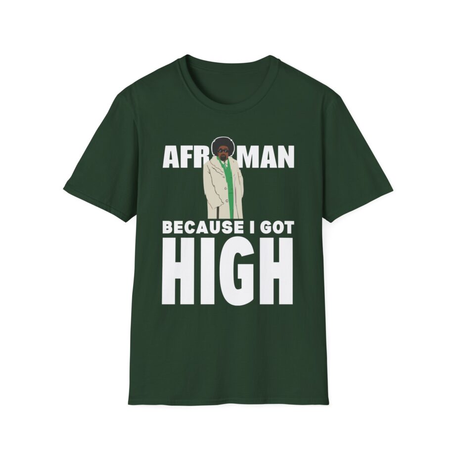 Because I Got High Afroman Unisex Softstyle T-Shirt