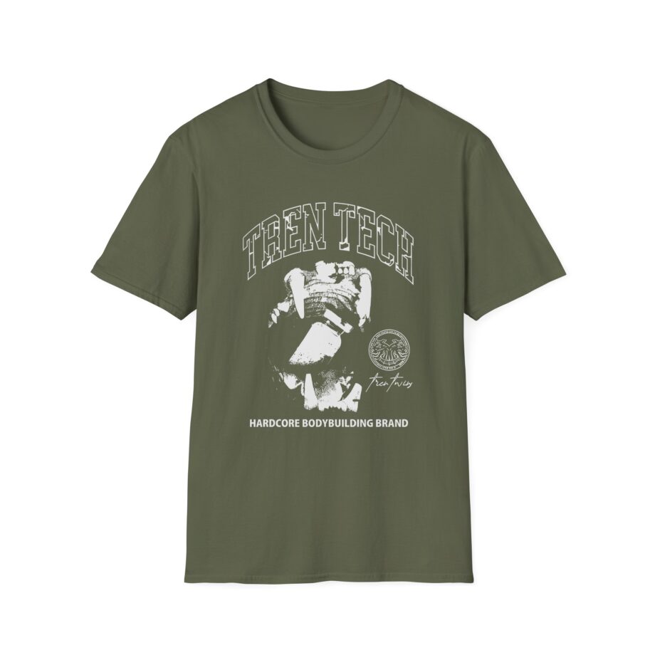 Tren Tech Hardcore Bodybuilding Brand Unisex Softstyle T-shirt
