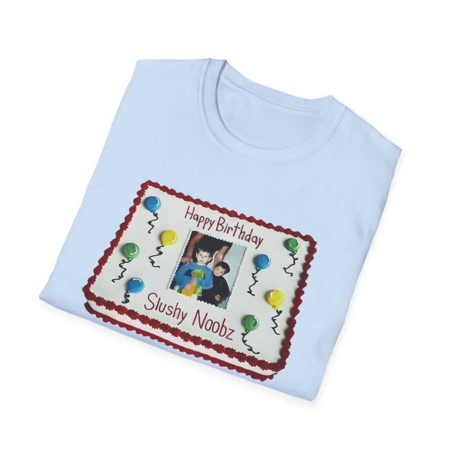 Slushy Noobz Birthday Cake Unisex Softstyle T-shirt