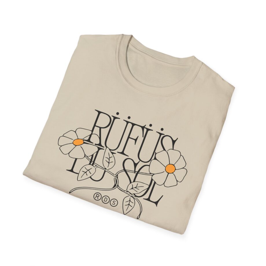 Rufus Du Sol Flower Ecru Unisex Softstyle T-Shirt