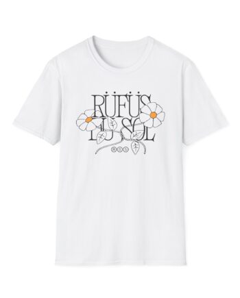 Rufus Du Sol Flower Ecru Unisex Softstyle T-Shirt