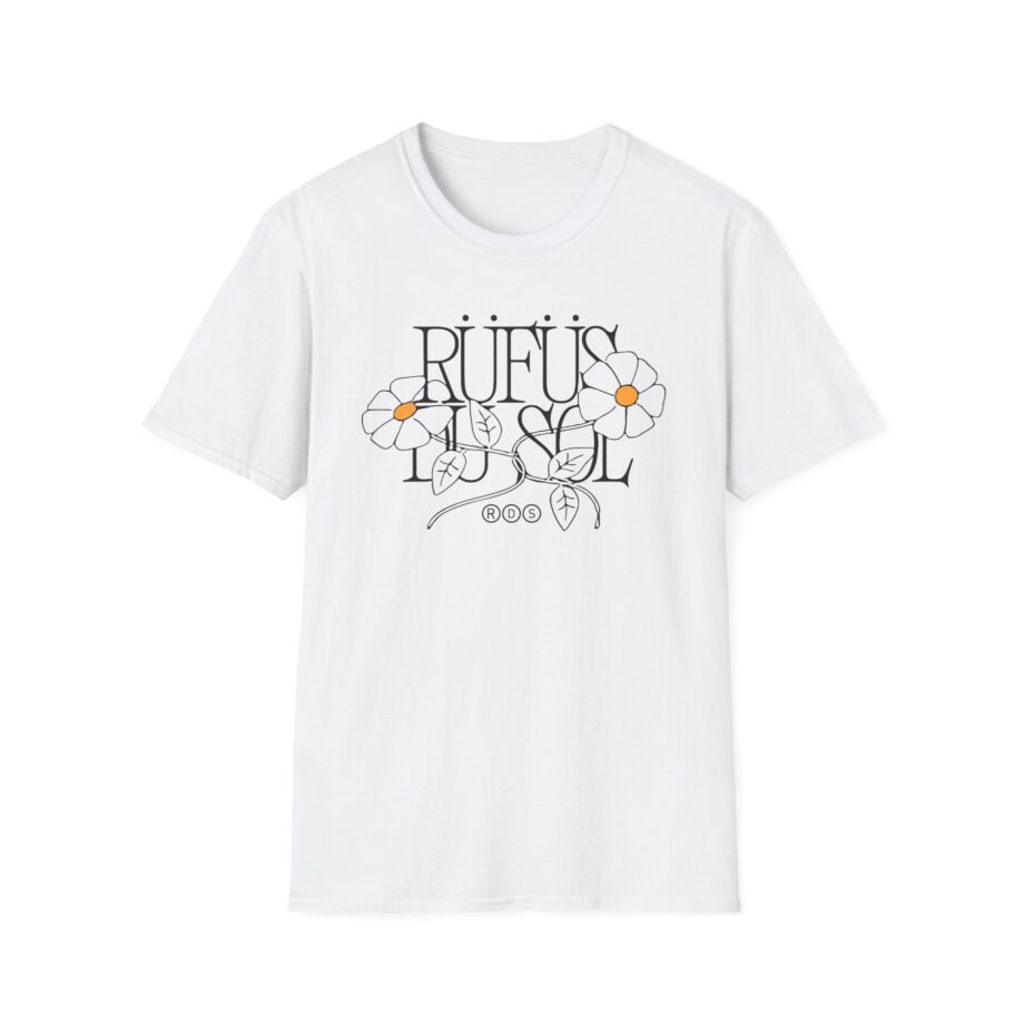 Rufus Du Sol Flower Ecru Unisex Softstyle T-Shirt