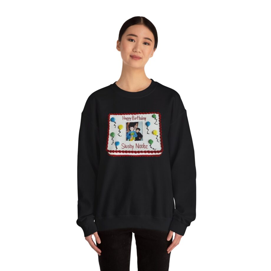 Slushy Noobz Birthday Cake Unisex Heavy Blend Crewneck Sweatshirt