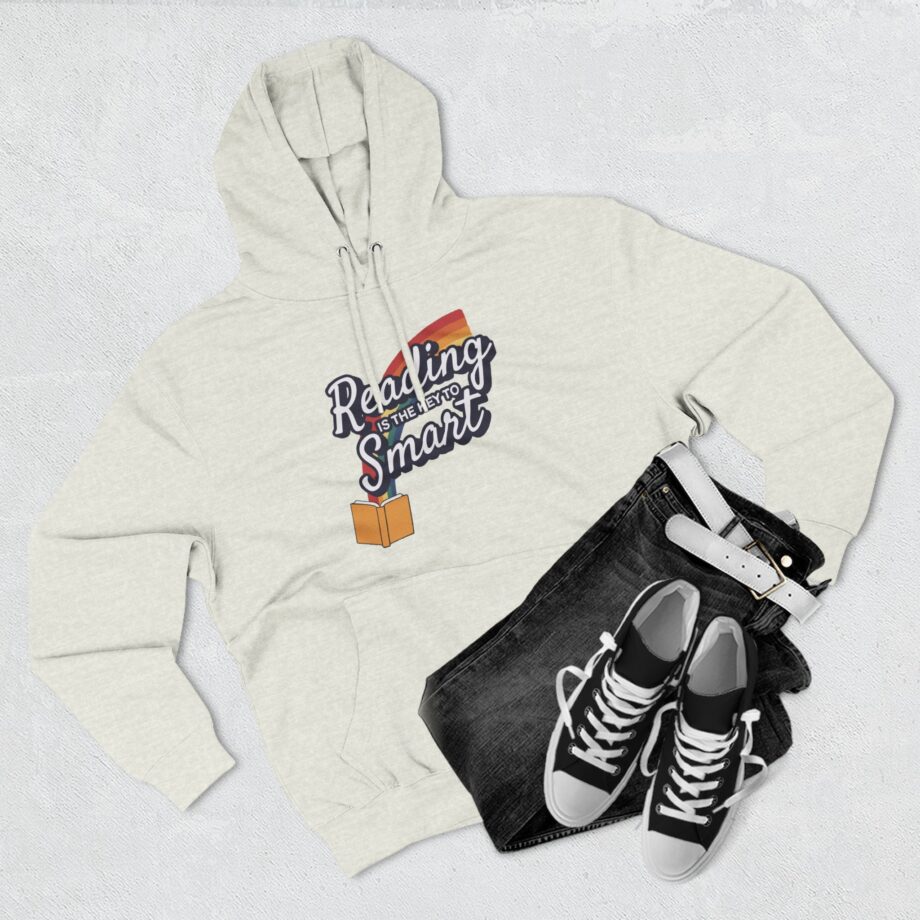 Nate Bargatze Reading is the Key to Smart Three-panel Fleece Hoodie