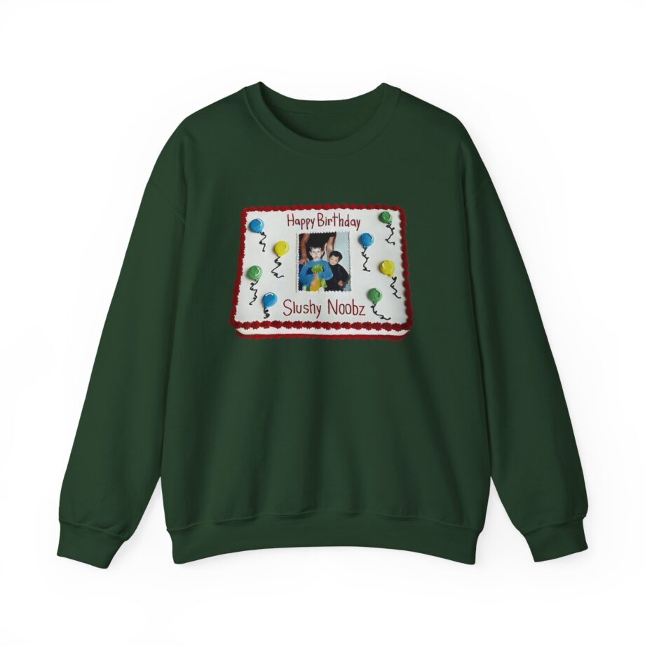 Slushy Noobz Birthday Cake Unisex Heavy Blend Crewneck Sweatshirt