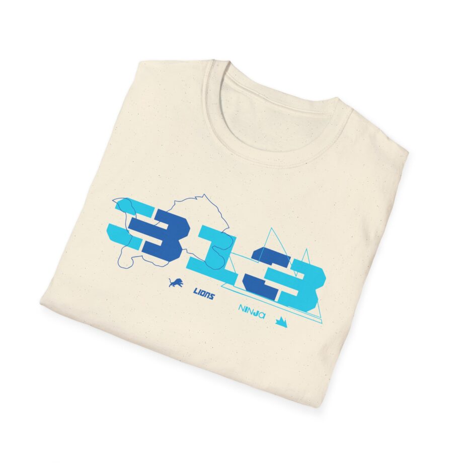 Ninja Detroit Lions Unisex Softstyle T-Shirt