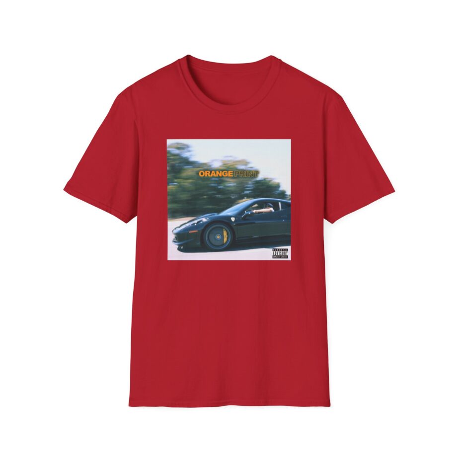 Larry June Orange Print Unisex Softstyle T-shirt