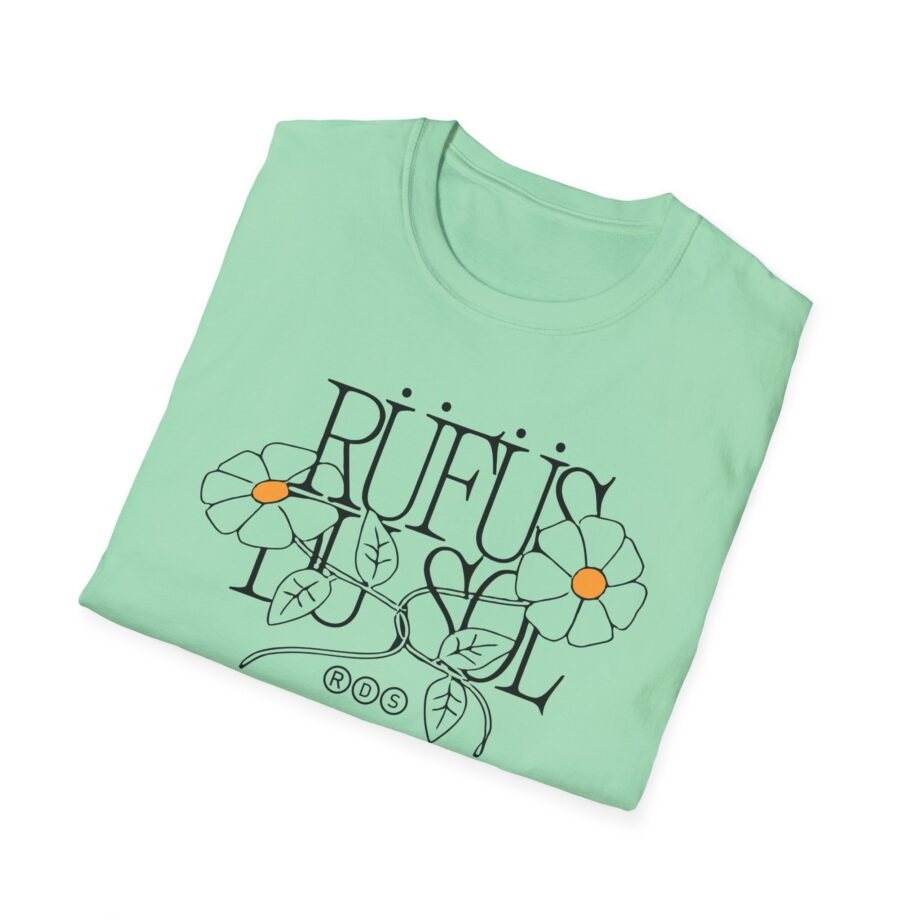Rufus Du Sol Flower Ecru Unisex Softstyle T-Shirt