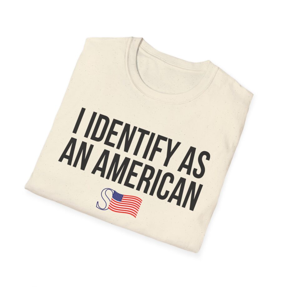 I Identify as an American Unisex Softstyle T-shirt