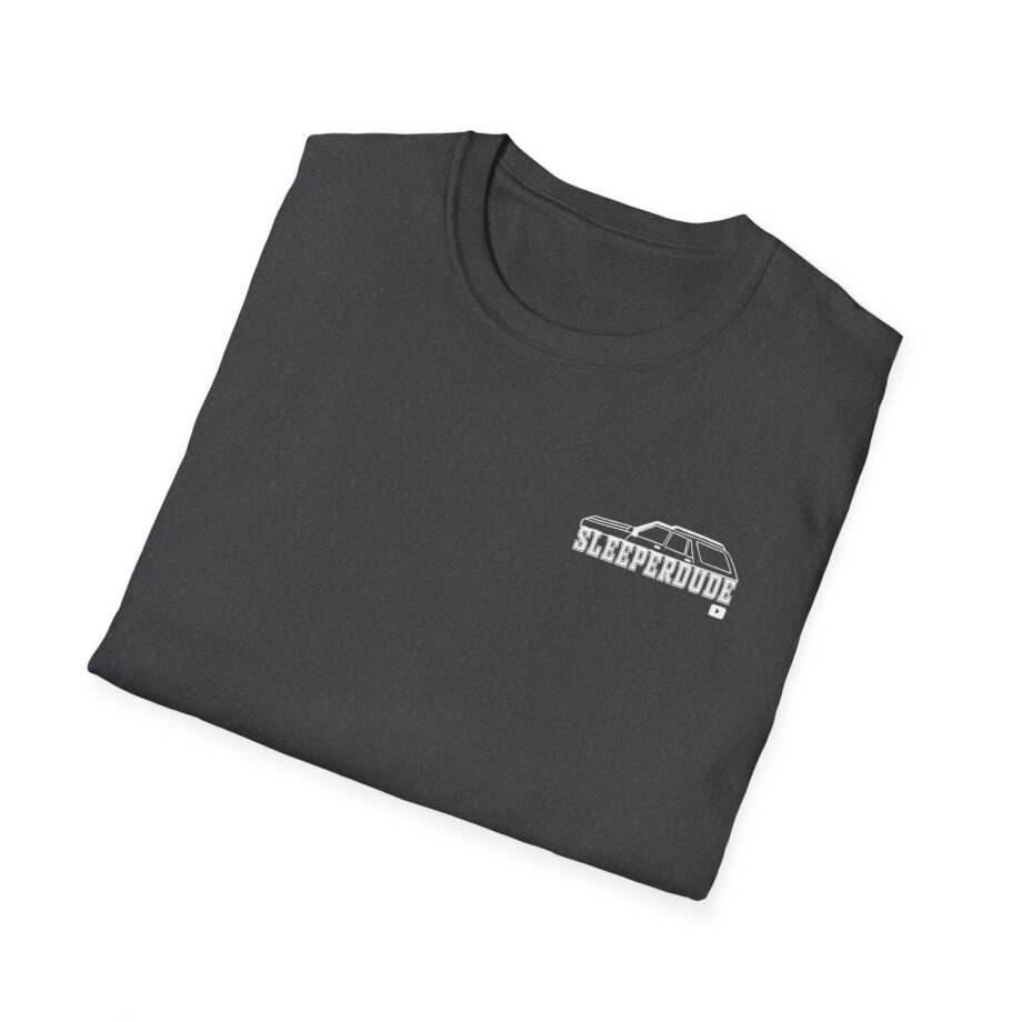 Sleeperdude It'sjust a Little Whiskey Dent on Back Unisex Softstyle T-Shirt