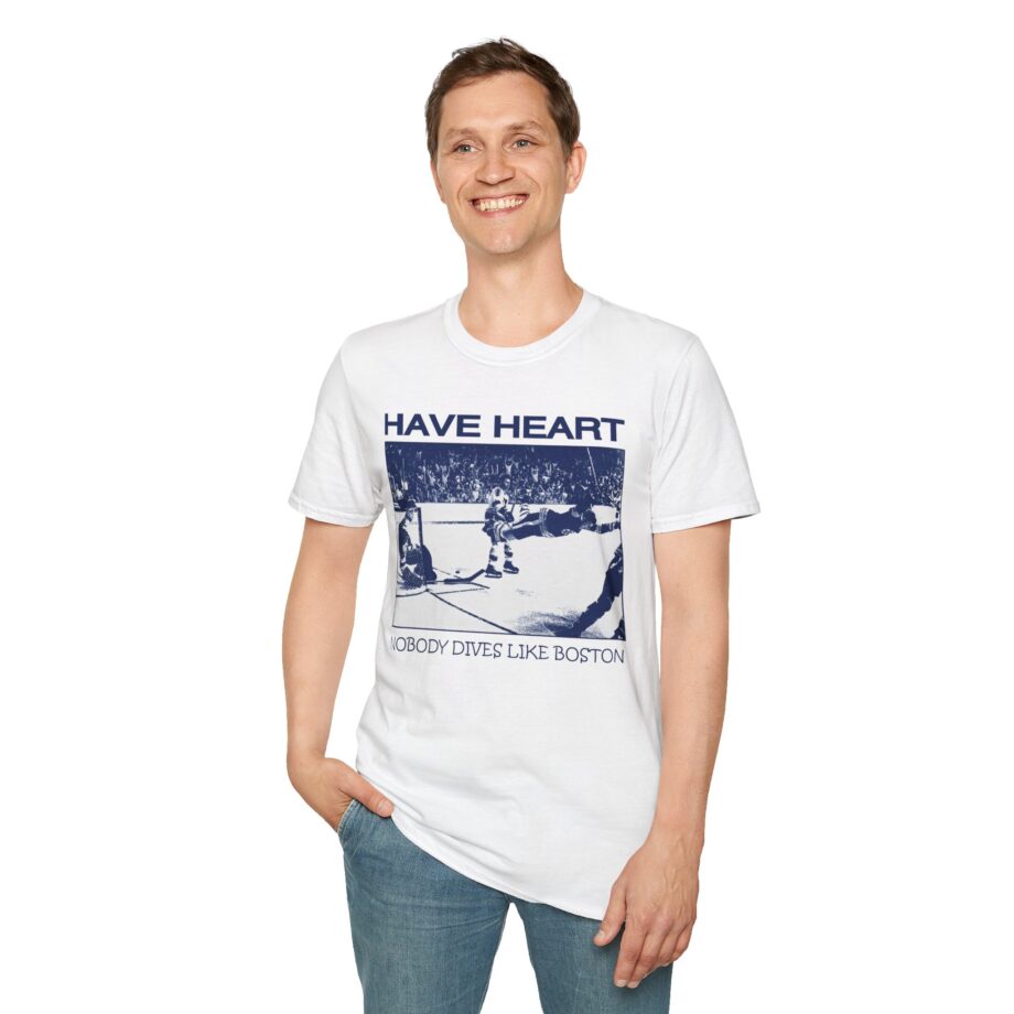 Have Heart Nobody Dives Like Boston Unisex Softstyle T-shirt