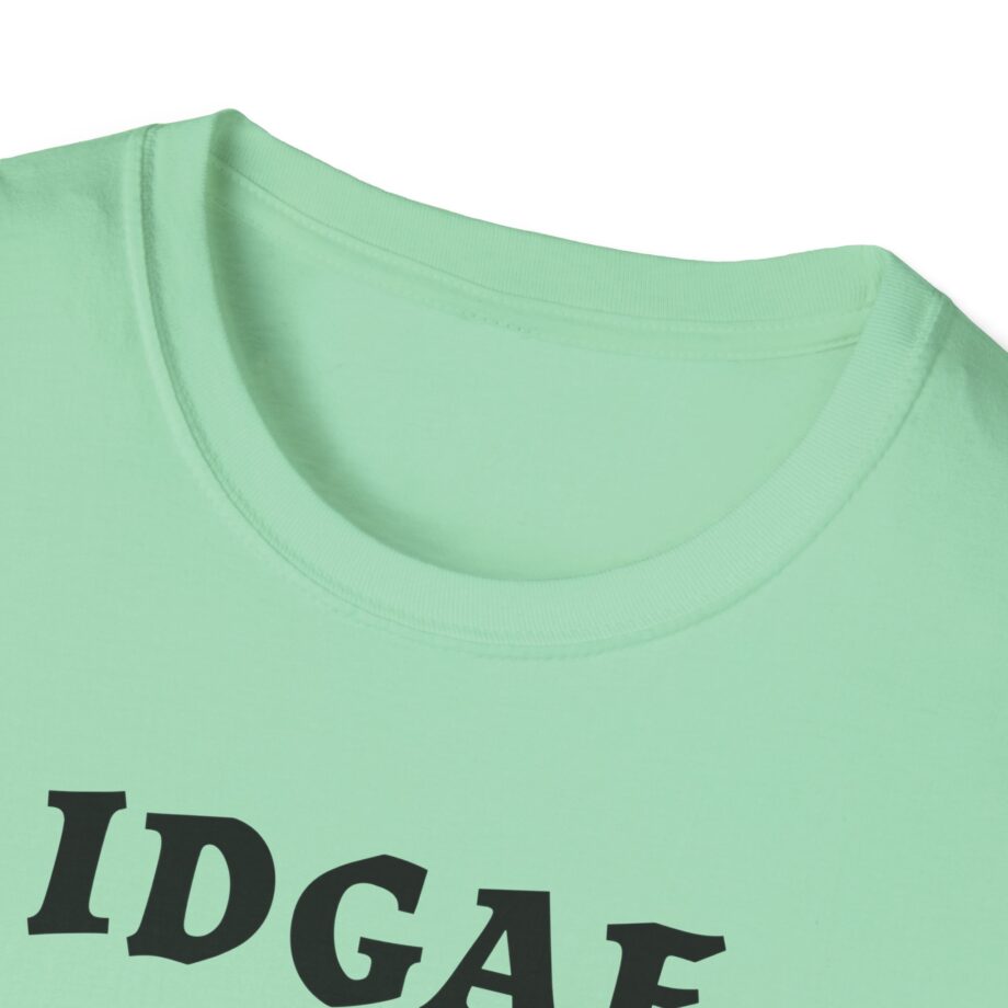 Sadie Crowell Idgaf Neon Middle Finger Unisex Softstyle T-shirt