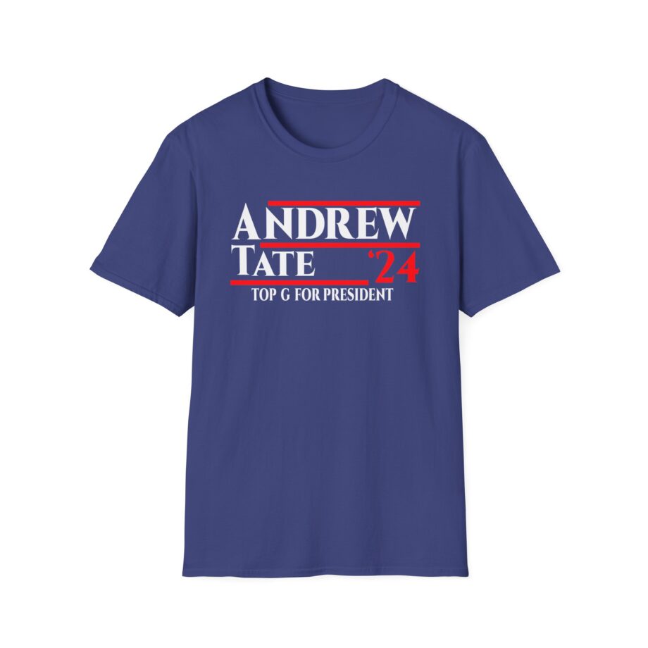 Andrew Tate Top G for President 2024 Unisex Softstyle T-Shirt