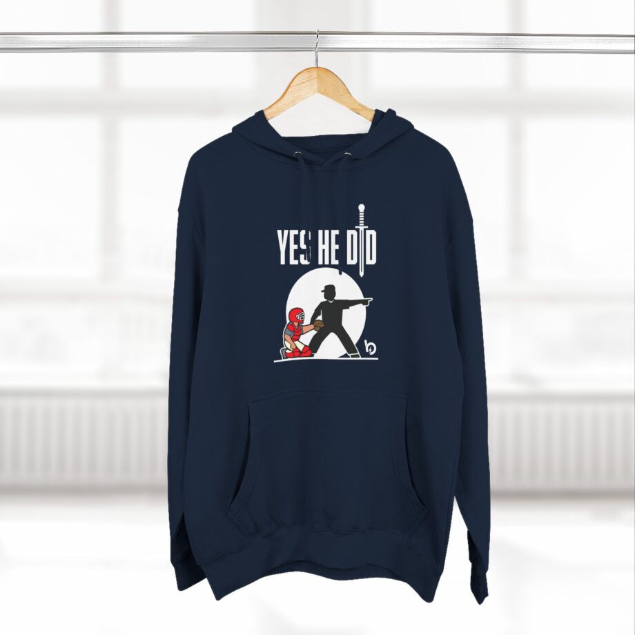 Trevor Bauer Yes He Did Three-Panel Fleece Hoodie