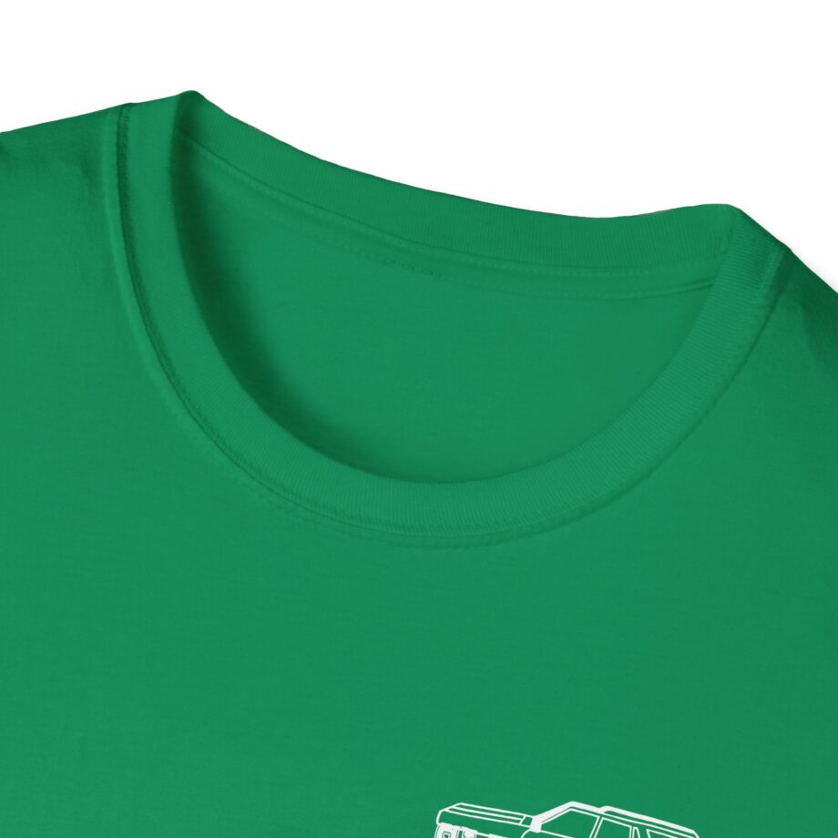 Sleeperdude It'sjust a Little Whiskey Dent on Back Unisex Softstyle T-Shirt