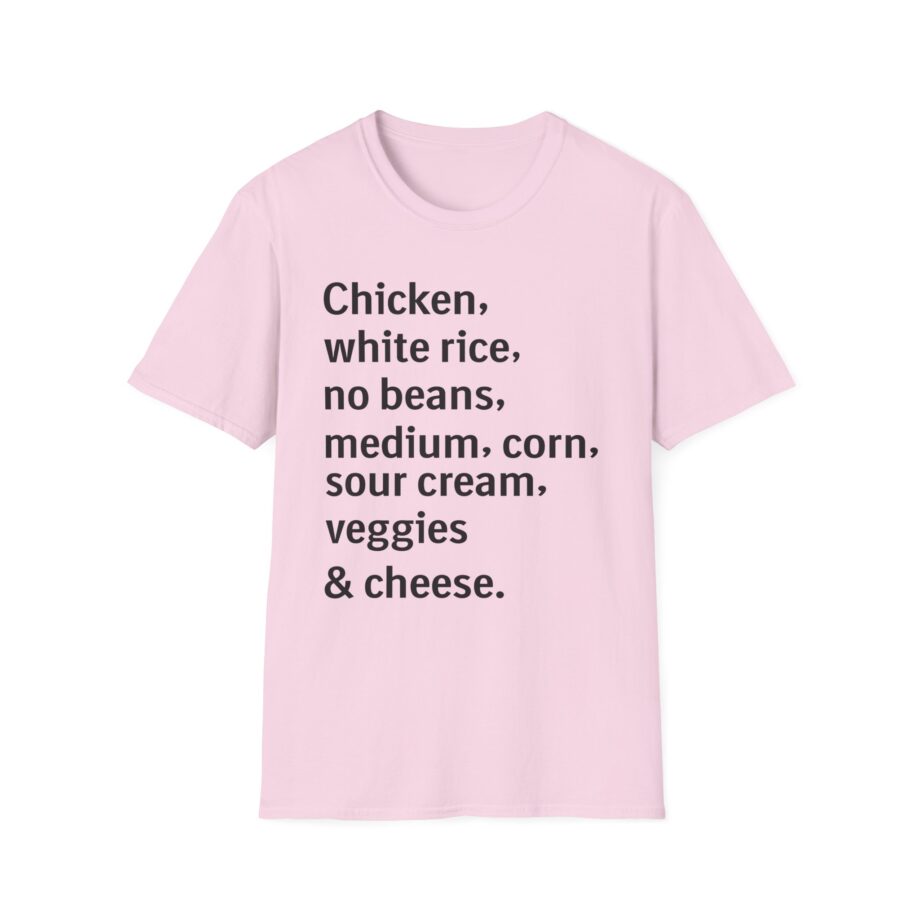 Chipotle Custom Order Unisex Softstyle T-shirt