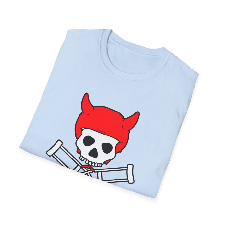 Jackass Devil Horns Skull & Crossbones Unisex Softstyle T-Shirt