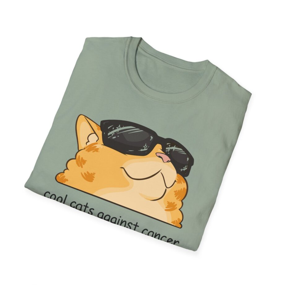 Lilsimsie Cool Cats Against Cancer Unisex Softstyle T-shirt