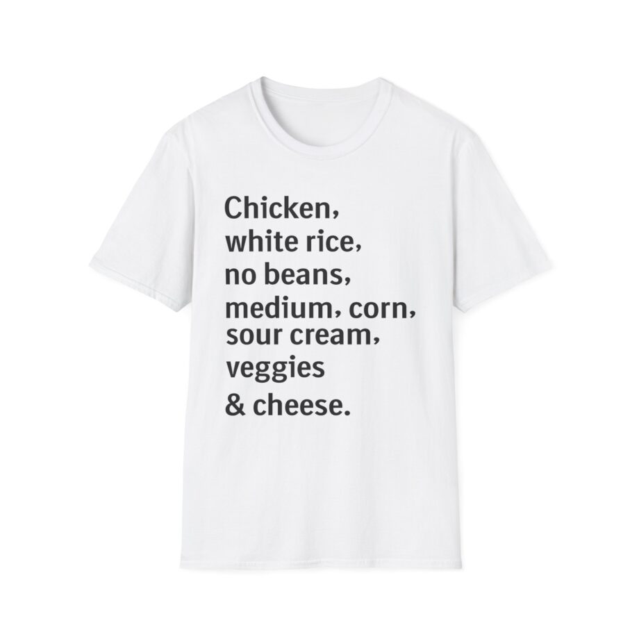 Chipotle Custom Order Unisex Softstyle T-shirt