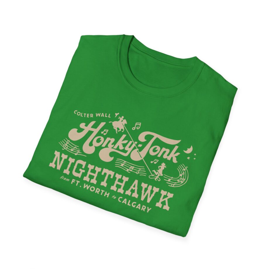 Colter Wall Honky-tonk Nighthawk Unisex Softstyle T-shirt