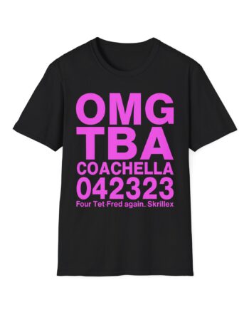 Skrillex Omg Тва Coachella 042323 Four Tet. Fred Again Unisex Softstyle T-Shirt