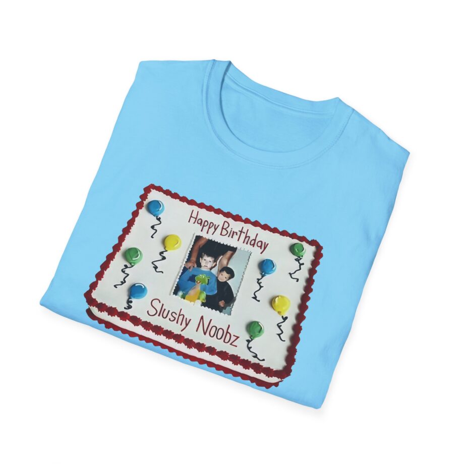 Slushy Noobz Birthday Cake Unisex Softstyle T-shirt