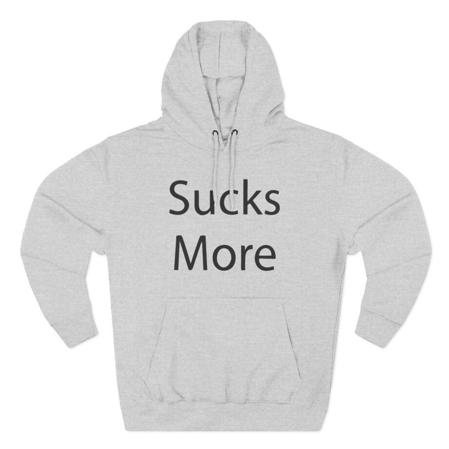 Hamzah Sucks More Tee Three-panel Fleece Hoodie