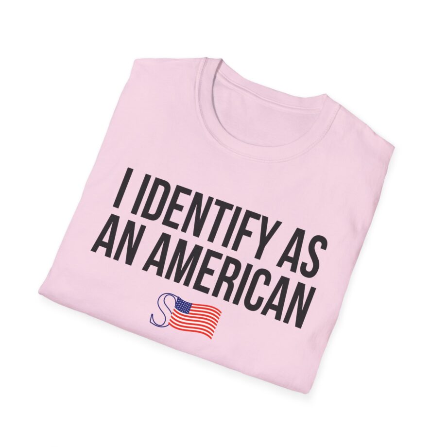 I Identify as an American Unisex Softstyle T-shirt