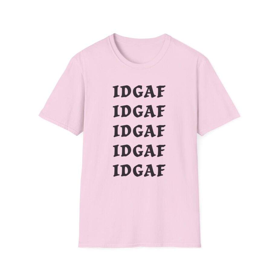 Sadie Crowell Idgaf Neon Middle Finger Unisex Softstyle T-shirt