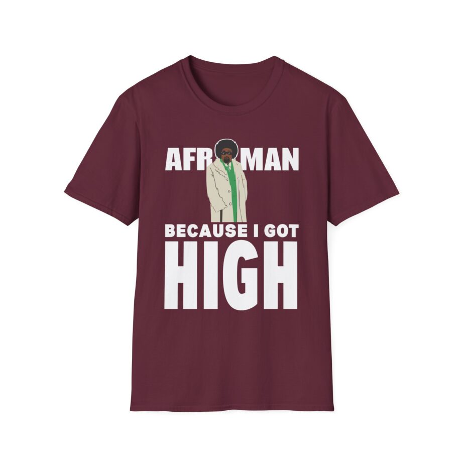 Because I Got High Afroman Unisex Softstyle T-Shirt