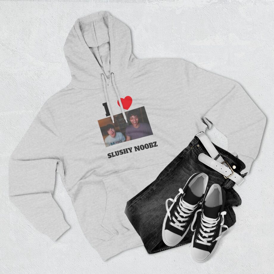 I Heart Slushy Noobz Three-panel Fleece Hoodie