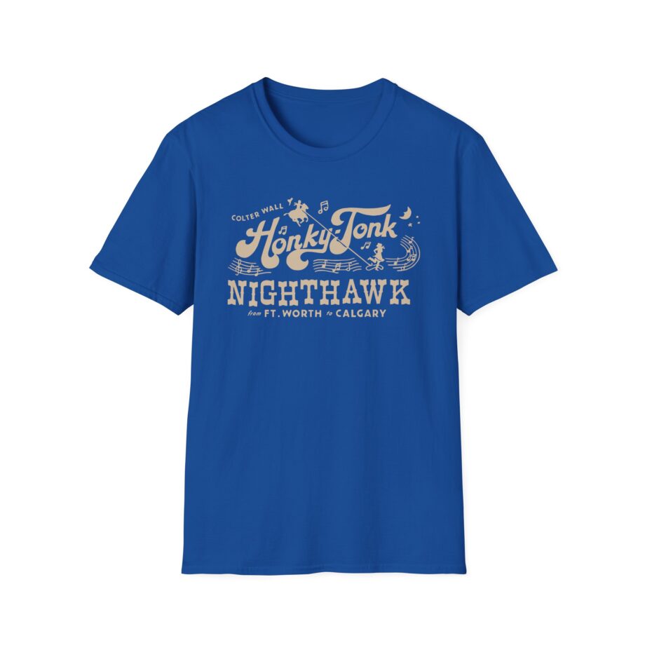 Colter Wall Honky-tonk Nighthawk Unisex Softstyle T-shirt