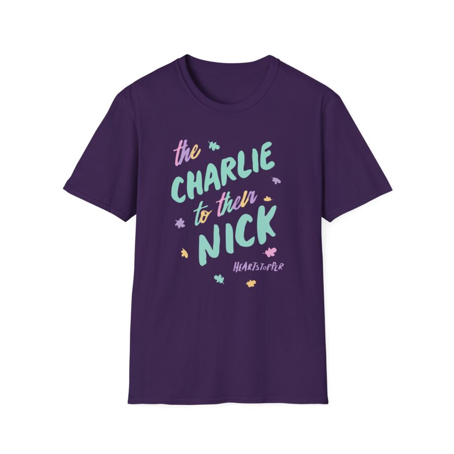 Heartstopper Charlie to Nick Pride Unisex Softstyle T-Shirt