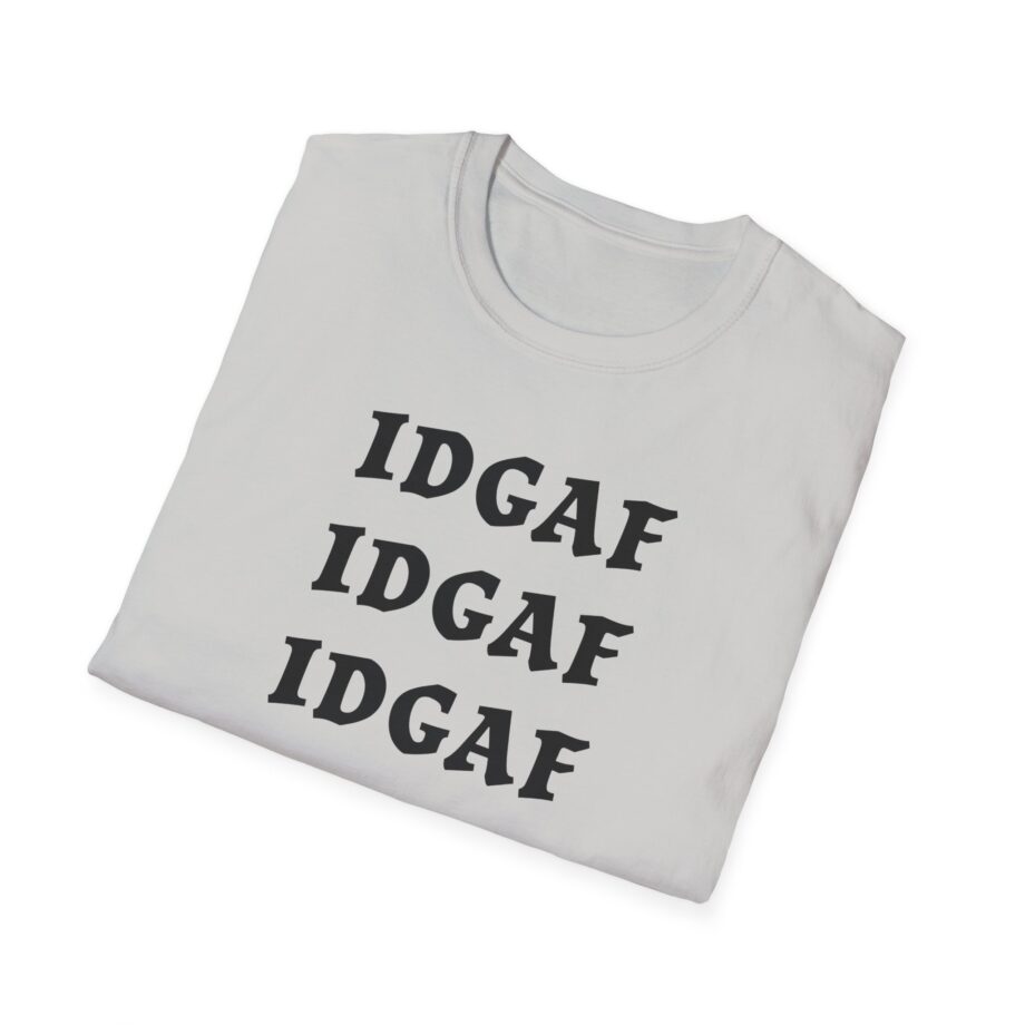 Sadie Crowell Idgaf Neon Middle Finger Unisex Softstyle T-shirt