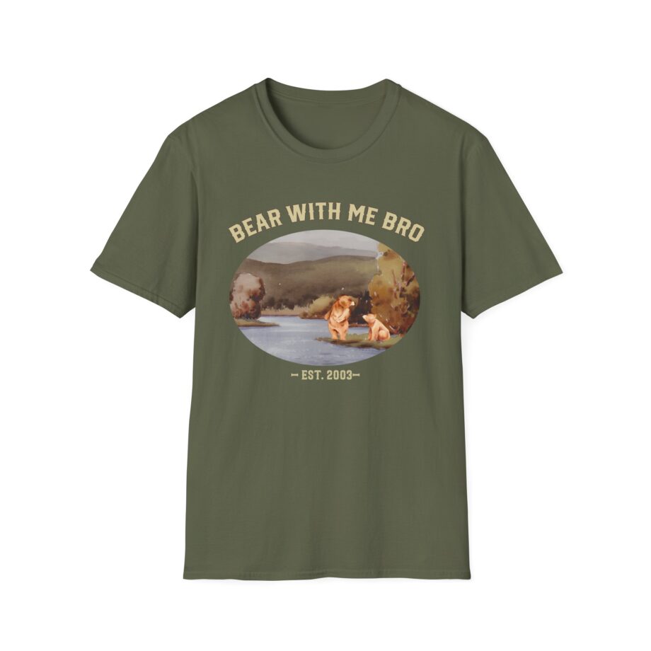 Sadie Crowell Bear With Me Bro Unisex Softstyle T-shirt