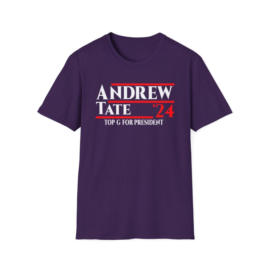 Andrew Tate Top G for President 2024 Unisex Softstyle T-Shirt
