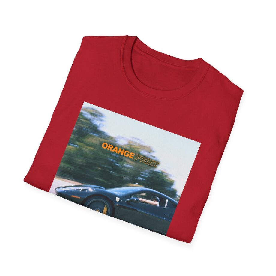 Larry June Orange Print Unisex Softstyle T-shirt