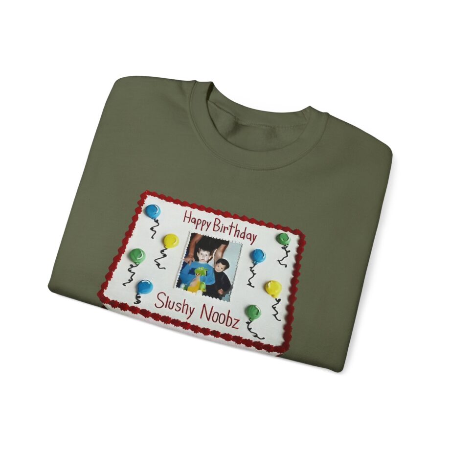 Slushy Noobz Birthday Cake Unisex Heavy Blend Crewneck Sweatshirt