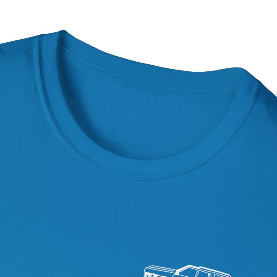 Sleeperdude It'sjust a Little Whiskey Dent on Back Unisex Softstyle T-Shirt