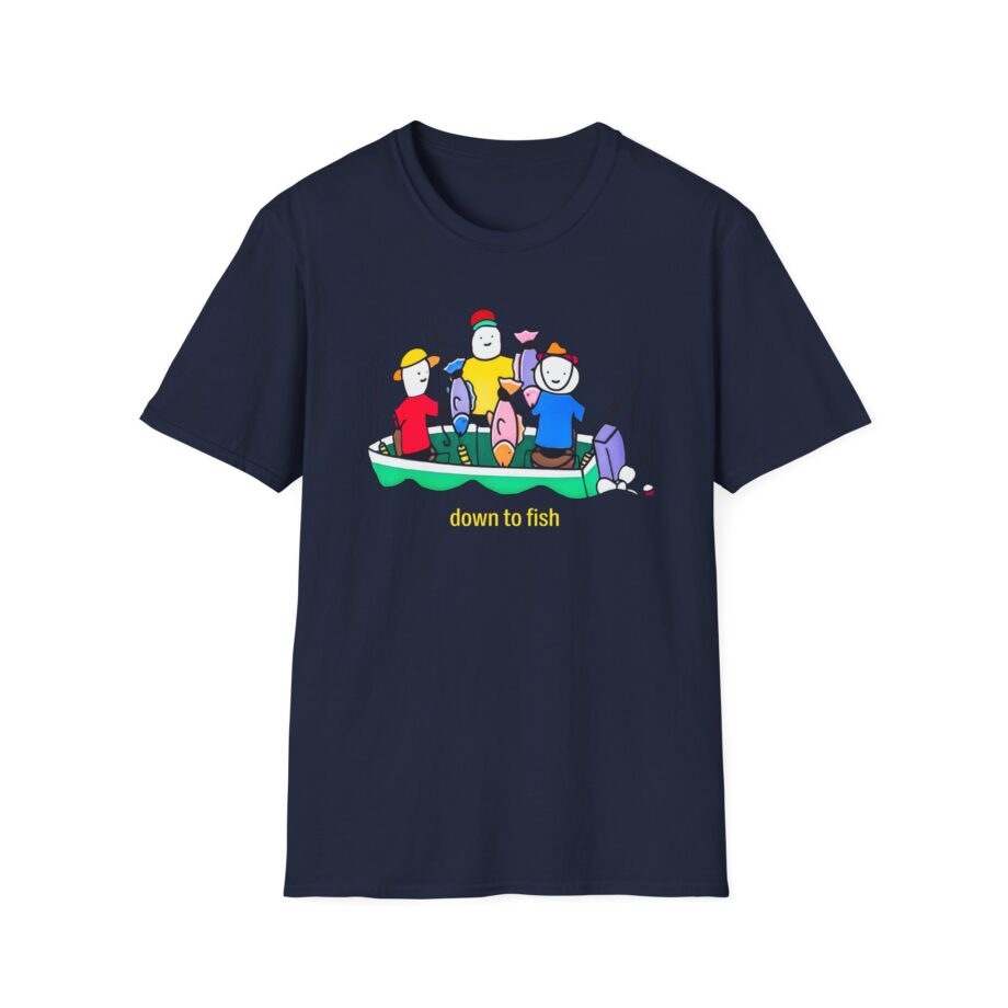 Super Mega Down to Fish Unisex Softstyle T-shirt