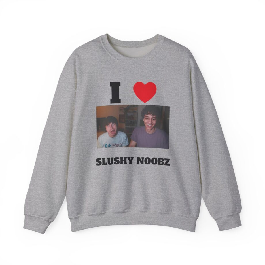 I Heart Slushy Noobz Unisex Heavy Blend Crewneck Sweatshirt