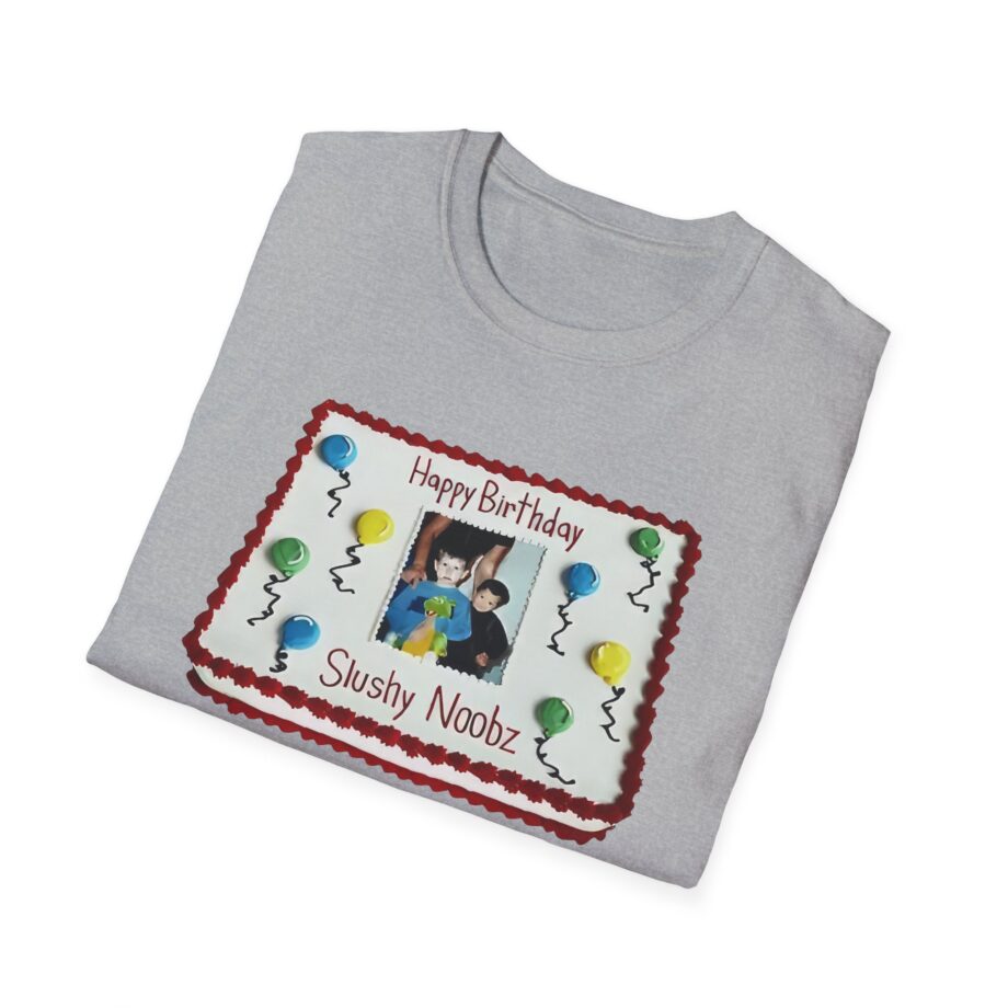 Slushy Noobz Birthday Cake Unisex Softstyle T-shirt
