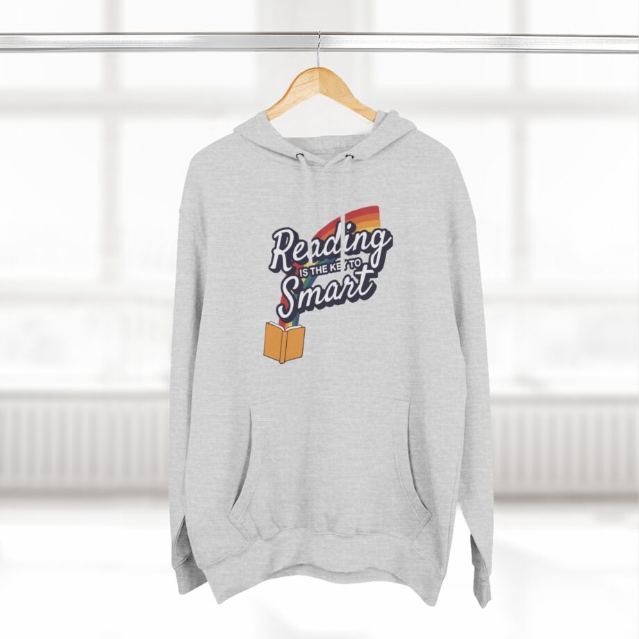 Nate Bargatze Reading is the Key to Smart Three-panel Fleece Hoodie