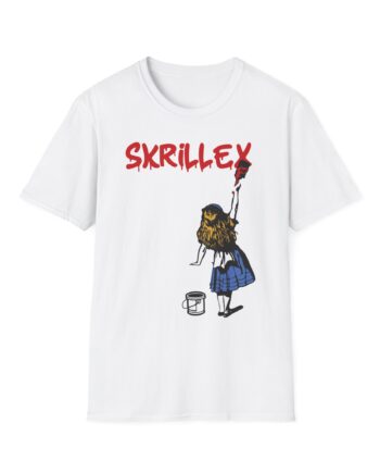 skrillex red girl Unisex Softstyle T-Shirt