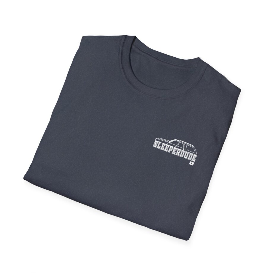 Sleeperdude It'sjust a Little Whiskey Dent on Back Unisex Softstyle T-Shirt