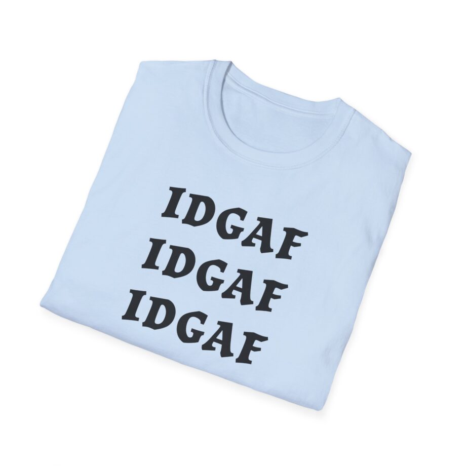 Sadie Crowell Idgaf Neon Middle Finger Unisex Softstyle T-shirt