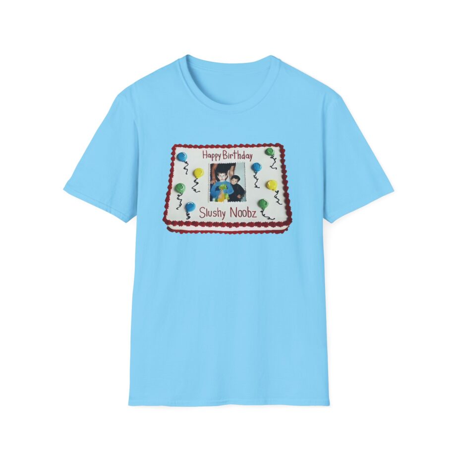 Slushy Noobz Birthday Cake Unisex Softstyle T-shirt