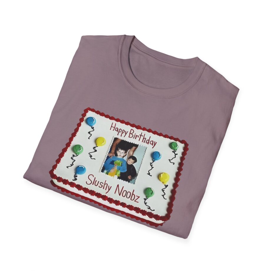 Slushy Noobz Birthday Cake Unisex Softstyle T-shirt