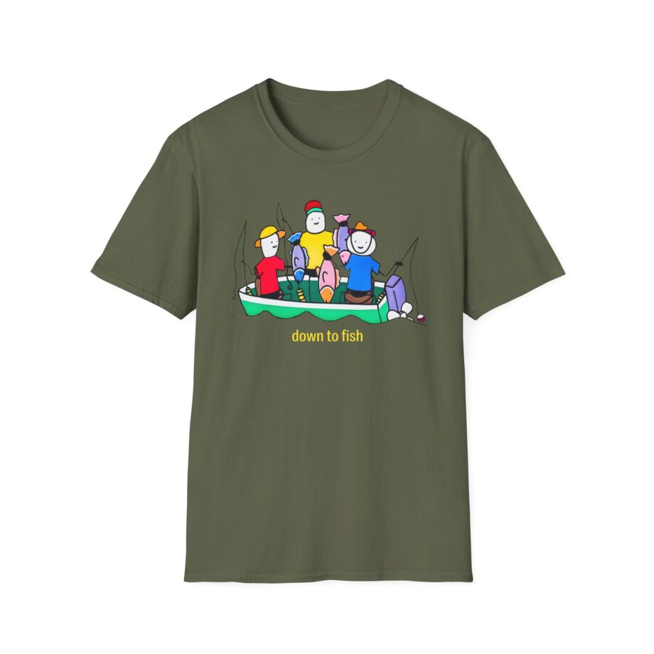 Super Mega Down to Fish Unisex Softstyle T-shirt